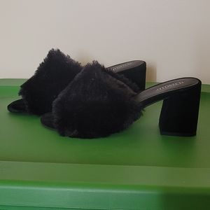 Seychelles Fur Open Toe Sandal